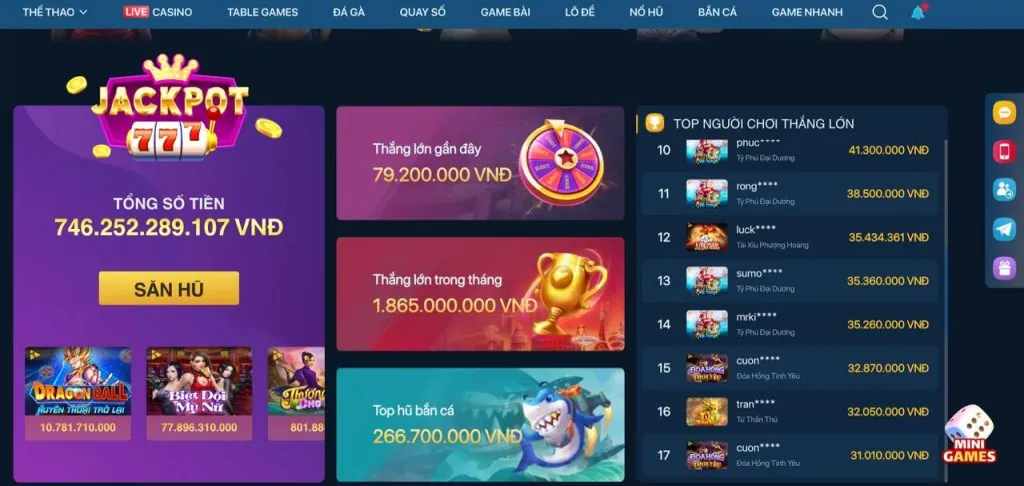 Tiền thưởng chào mừng Bắn Cá